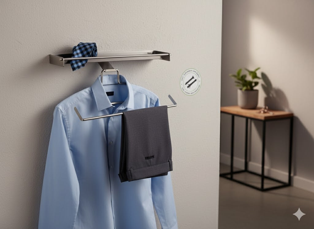 Stummer Diener Vivess Valet Stand Wandgarderobe / mit Ablagefach coat stand